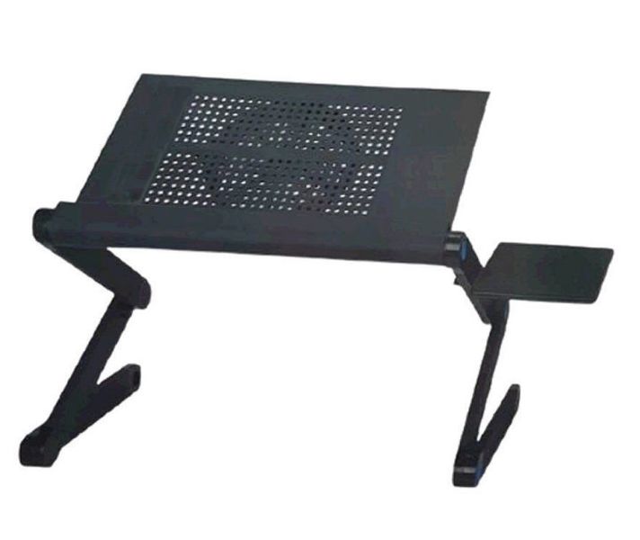 Multifunctional Laptop Table With Large Cooling Fan and Mouse Pad