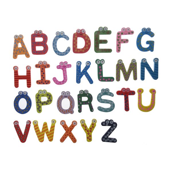 Children Learning Teaching Magnetic Letters &amp; Numbers Fridge Magnets