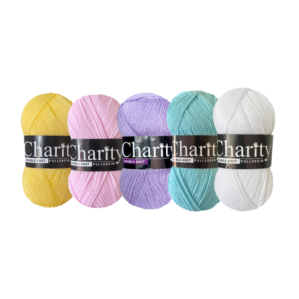 Charity DK Acrylic Yarn (5x 100g balls) - Macarons