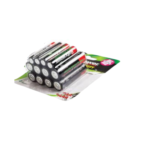 Daily Power - 12 Pack With 4 AAA And 8AA Batteries- Pack Of 2