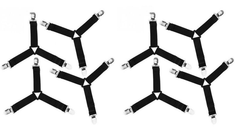 Adjustable Grippers For Bed Sheet (Set of 8 units)