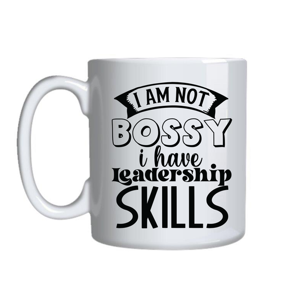 Not bossy Coffee Mug for Work Lovers Funny Graphic Birthday Present