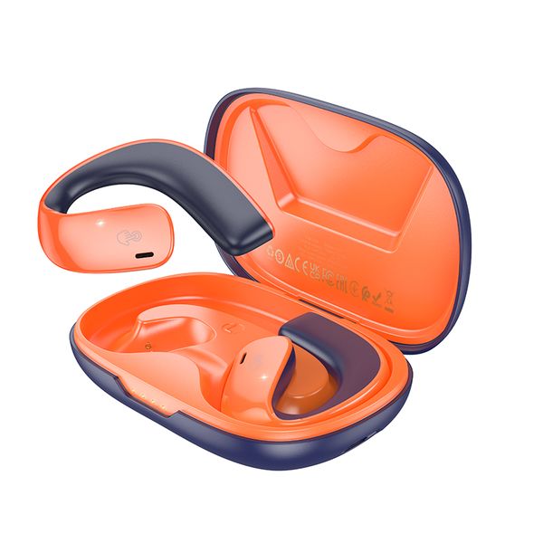 TWS Bluetooth Earphones Wireless Earpods - Blue &amp; Orange