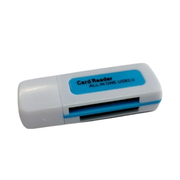 4 IN 1 Memory Card Reader USB 2.0 All In One Card Reader -White