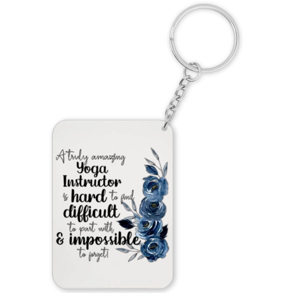 A Truly Amazing Yoga Instructor Gift Keyring