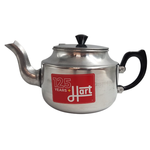 A handy 1.4lt (6 cup) aluminium Hendler &amp; Hart Camping Teapot
