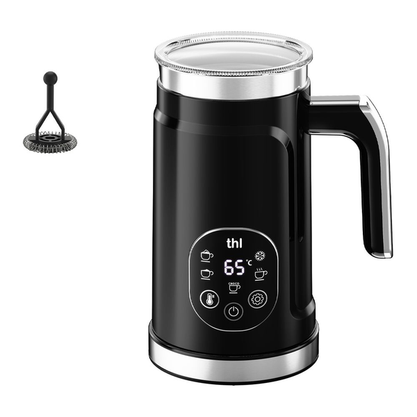 thl 4-in-1 Electric Milk Frother: Hot/Cold Foam + Warmer - For Cappuccino
