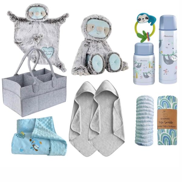 Baby Hamper Gift Set Grey and Green
