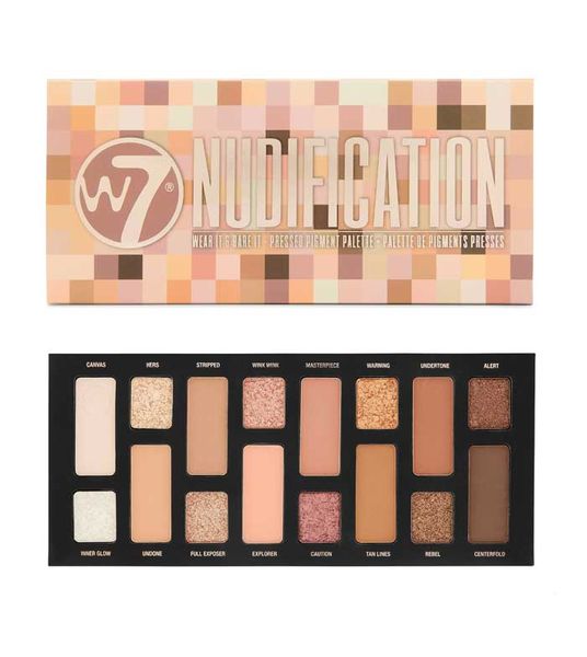W7 Nudification Pressed Pigment Palette