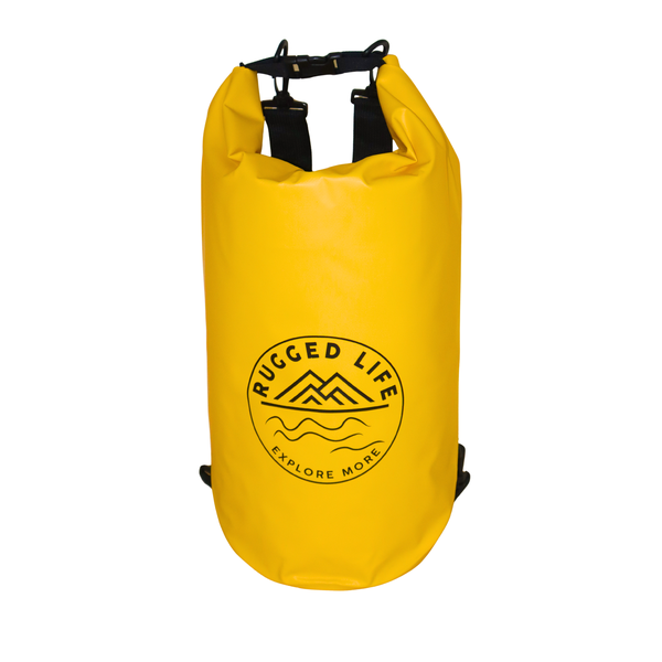 Rugged Life Heavy Duty 20L Dry Bag Waterproof Backpack - Yellow