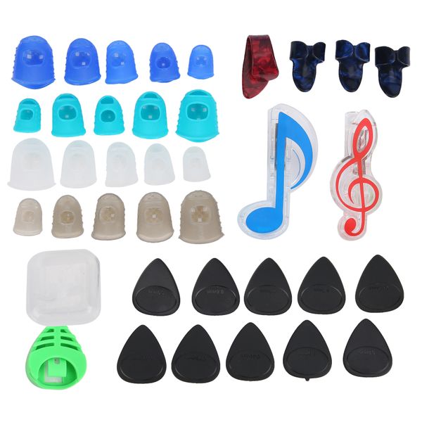 Guitar Finger Protectors with Thumb Picks for Bass Banjo