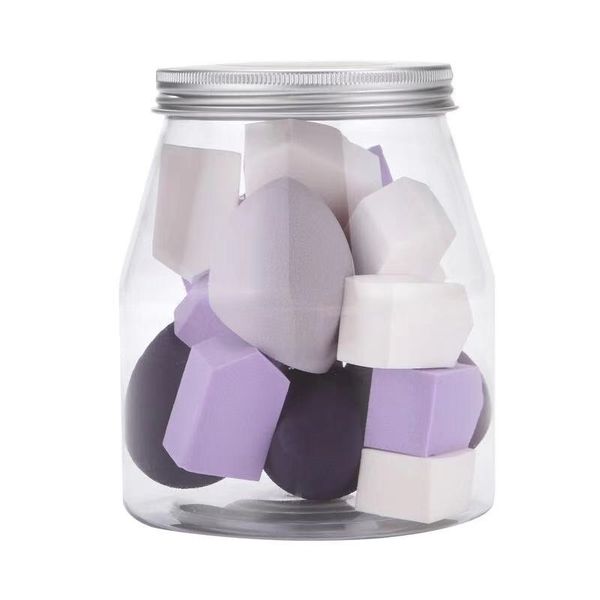 GLAM Beauty - 17 Piece Purple Beauty Blenders in Jar