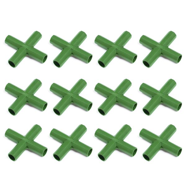 12 Pack 11mm 4 Way Connectors