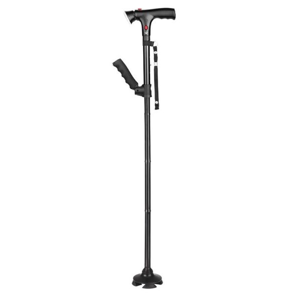 Health Extendable Walking Stick With LED Light &amp; Emergency Button Pro