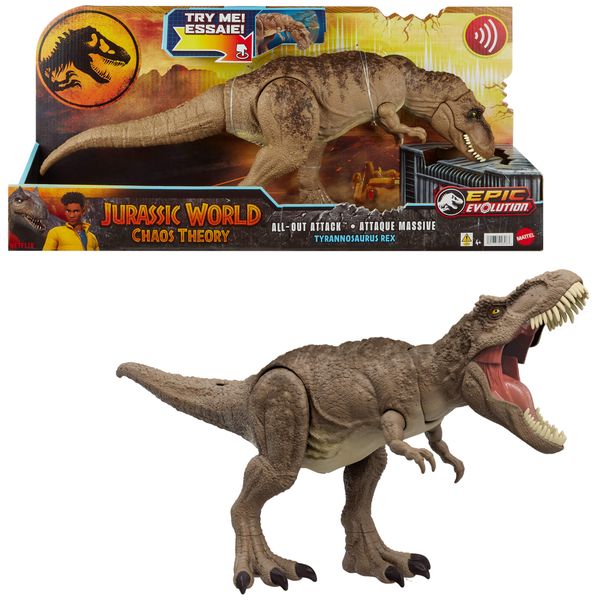 Jurassic World All-Out Attack Tyrannosaurus Rex Dinosaur Action Figure Toy