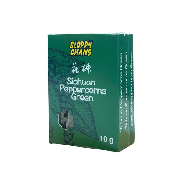 Sloppy Chans Sichuan Peppercorn Green 10g 3 Pack