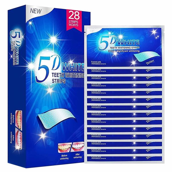 28 Strips Teeth Whitening Strips, White Strips For Remove Tooth Stain