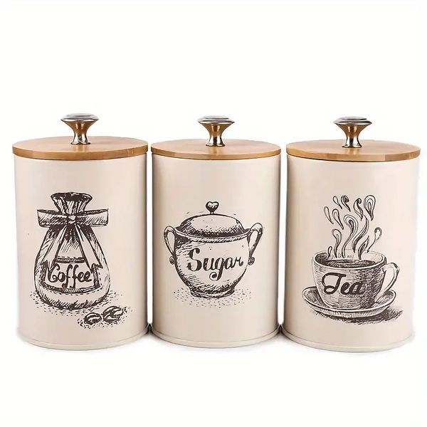 Hub's Airtight Metal Sugar Canisters