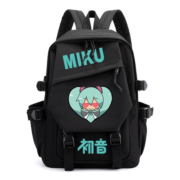 Cartoon Backpack Hatsune Miku Nylon Student Schoolbag