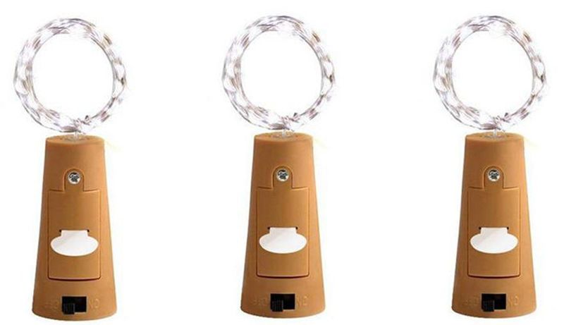 Wine Bottle Cork Lights String Fairy Lights - Pack Of 3
