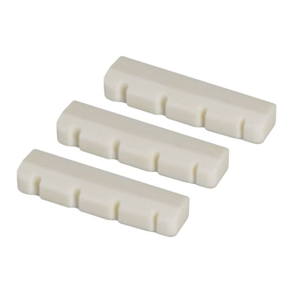 Bone Bridge Saddle and Nut For 4 String Guitar Pack of 3