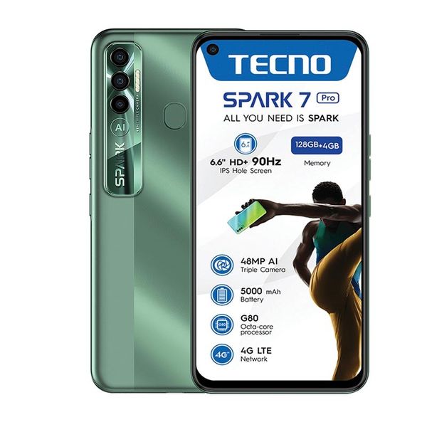 Spark 7 Pro 128GB Dual Sim Network Locked - Spruce Green