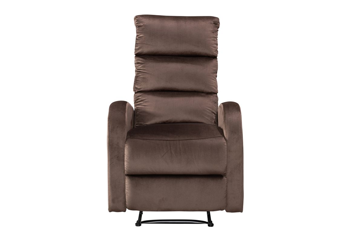 Forté Velvet Brown Single Recliner