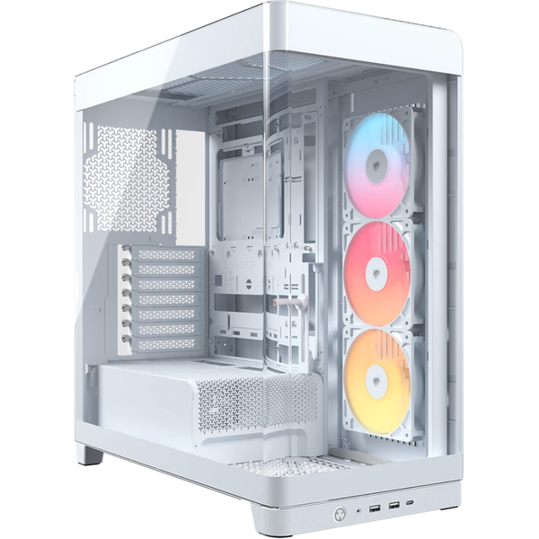 Corsair FRAME 4500X RS-R ARGB Mid-Tower PC Case White - 3x ARGB Fans