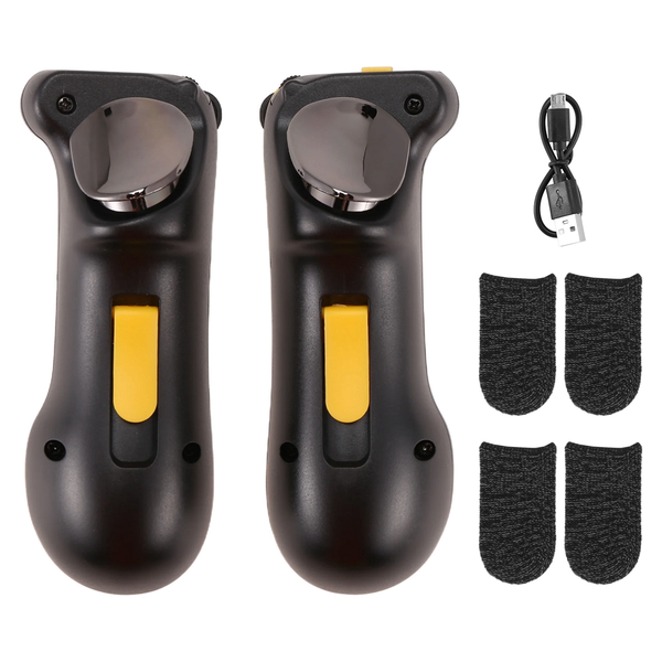 Mobile Game Controller with 2 Pairs of Gaming Finger Covers