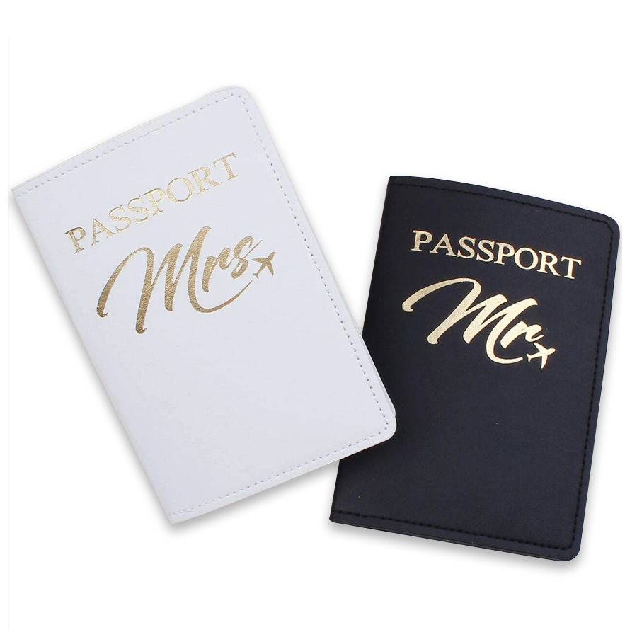 Mr & Mrs Couple's Airplane Matching Passport Holder Set | Shop Today ...