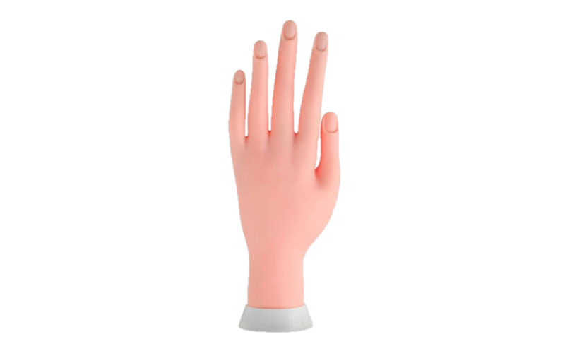 Minigood - Nail Art Training Hand Movable Manicure Practice Tool (B)