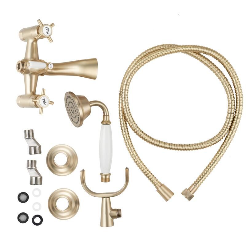 Sensea Mauna Bath Mixer Including Handshower - Brass 21cm