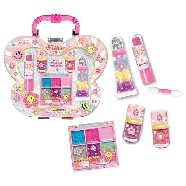 Hot Focus Glitter Cosmetic Case