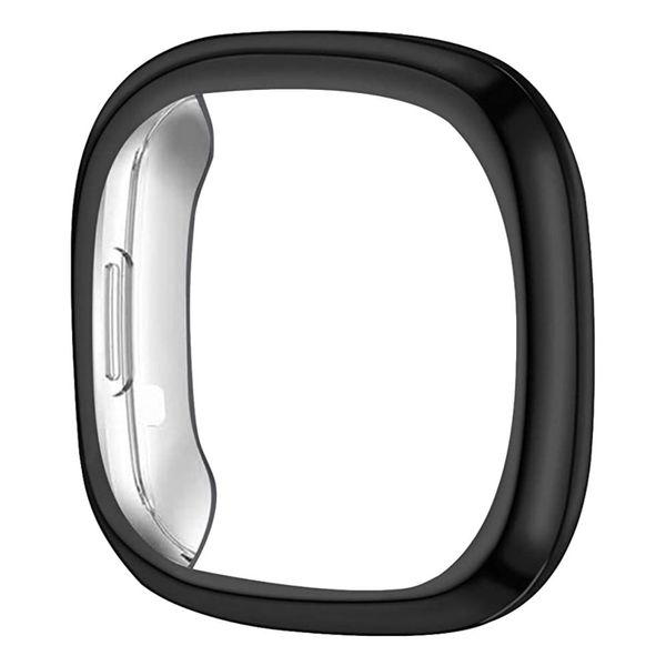 Thin TPU Screen Protector and Case for Fitbit Versa 4 / Sense 2 - Rose Gold