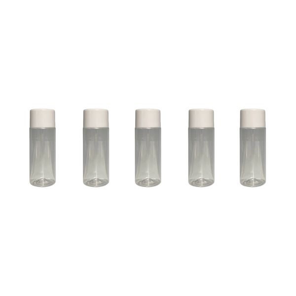 5 Pack 100ml Tissue Oil Bottles with Insert &amp; Cap - Refillable &amp; Leak-Proof