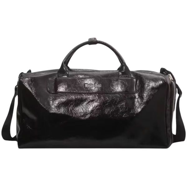 Large Capacity Travel Duffel Bag - Water-Resistant PU Leather Gym