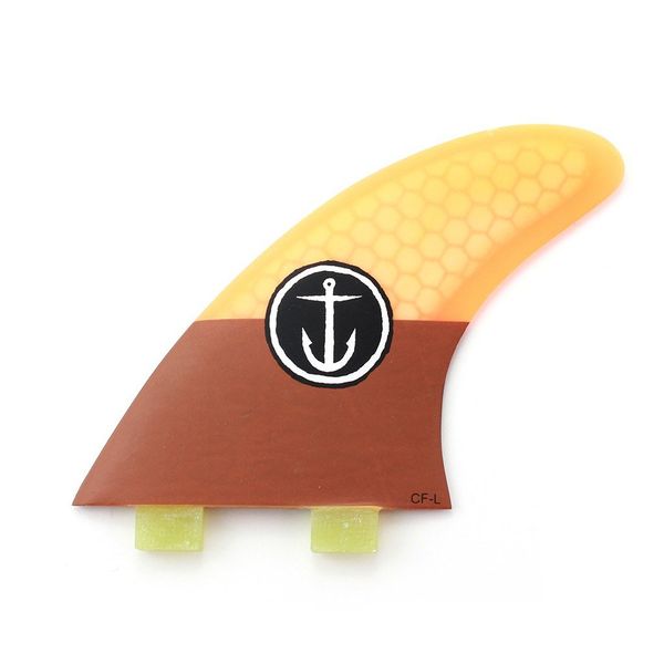 Captain Fin CF-Large Thruster TT Fin Orange