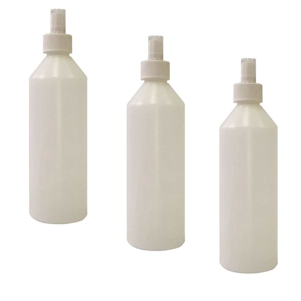 3 x White 500ML Empty Refillable Mist Spray Detergent/Sanitizer Bottle