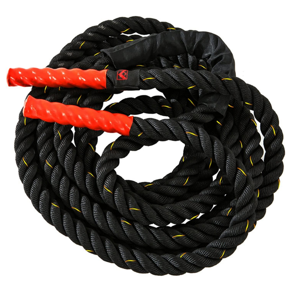 Battle Rope - Sports Fitness Battle Rope - Black/Red