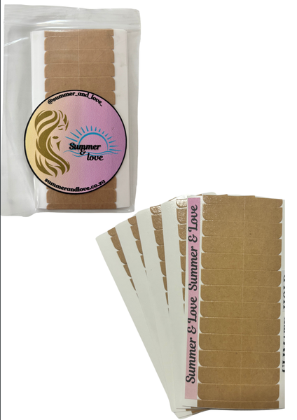 Professional Extra High Strength Hair Tapes Strips 60 ( Summer &amp; Love)