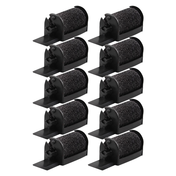 10Pcs IR40 Calculator Printer Ribbons Black Ink Roller Printer Ribbon