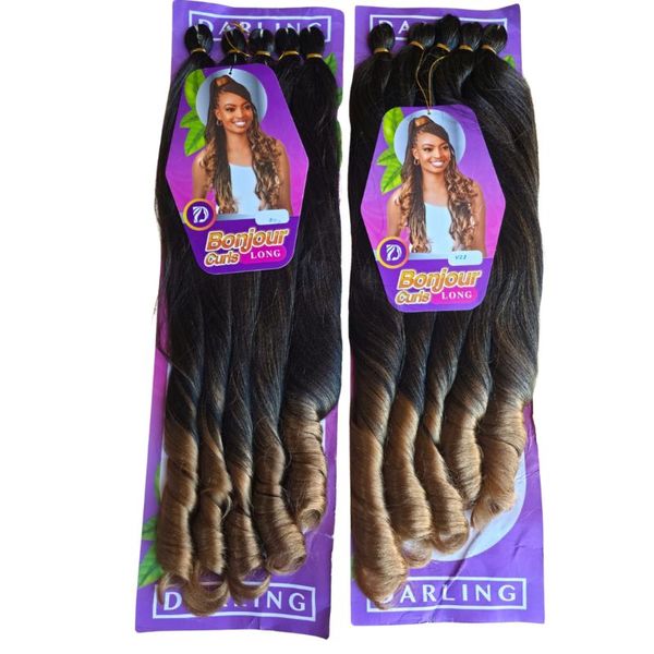 Darling Bonjour Curls Long: French Curl Braids, Natural Texture -2 pack