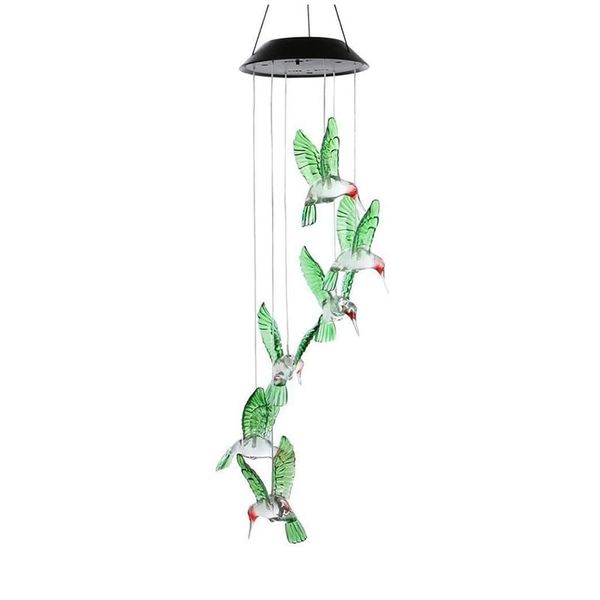Solar Powered Wind Bird Chime Garden Light FA-067