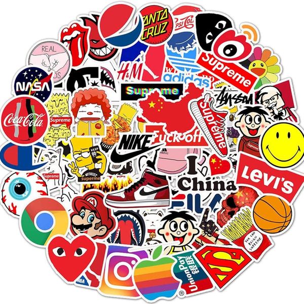Sulfar 100 Piece Waterproof Vinyl Stickers DIY Decor Pack
