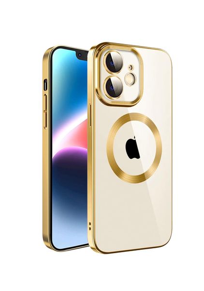 MagSafe Compatible Silicone Protective Cover for iPhone 12 - Gold