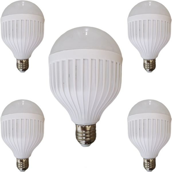 Rechargeable Intelligent Light Bulbs 5 Pack -15W Screw In LED