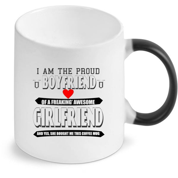 Proud Boyfriend Magic Colour Changing Mug (Standard 11Oz)