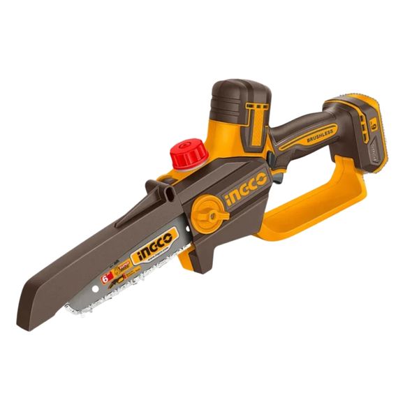 Ingco - Cordless Mini Chainsaw - 6 Inch Bar - Tool Only