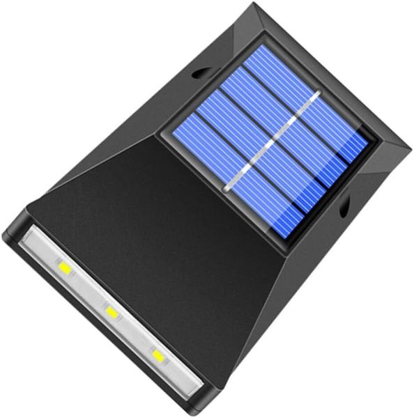 Outdoor Solar Wall Lamp Led Decorative Light for Garden Patio and Poolside