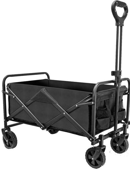 Folding Outdoor Wagon - Portable Cart for Camping, Beach &amp; Hiking